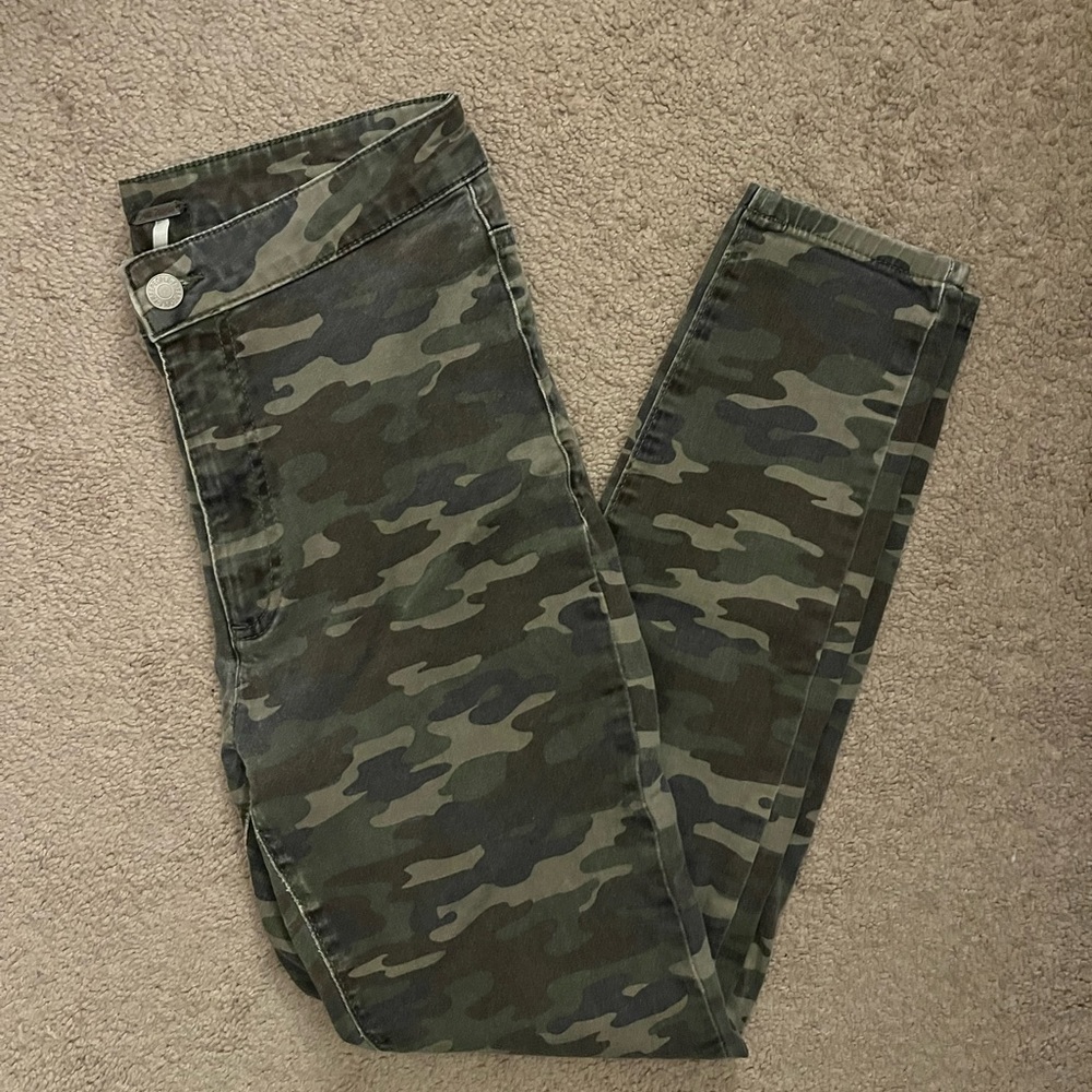 Free People Camo Skinny Jeans